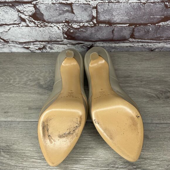 Casadei Cream Tan Patent Leather Platform Heels - Picture 12 of 15